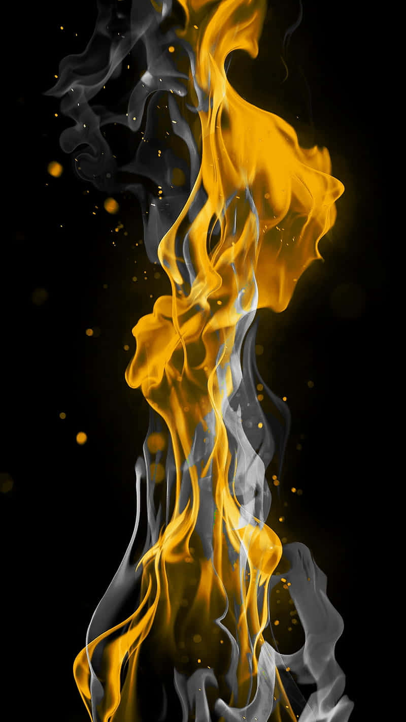 Elegant_ Flame_ Art_ Abstract Wallpaper