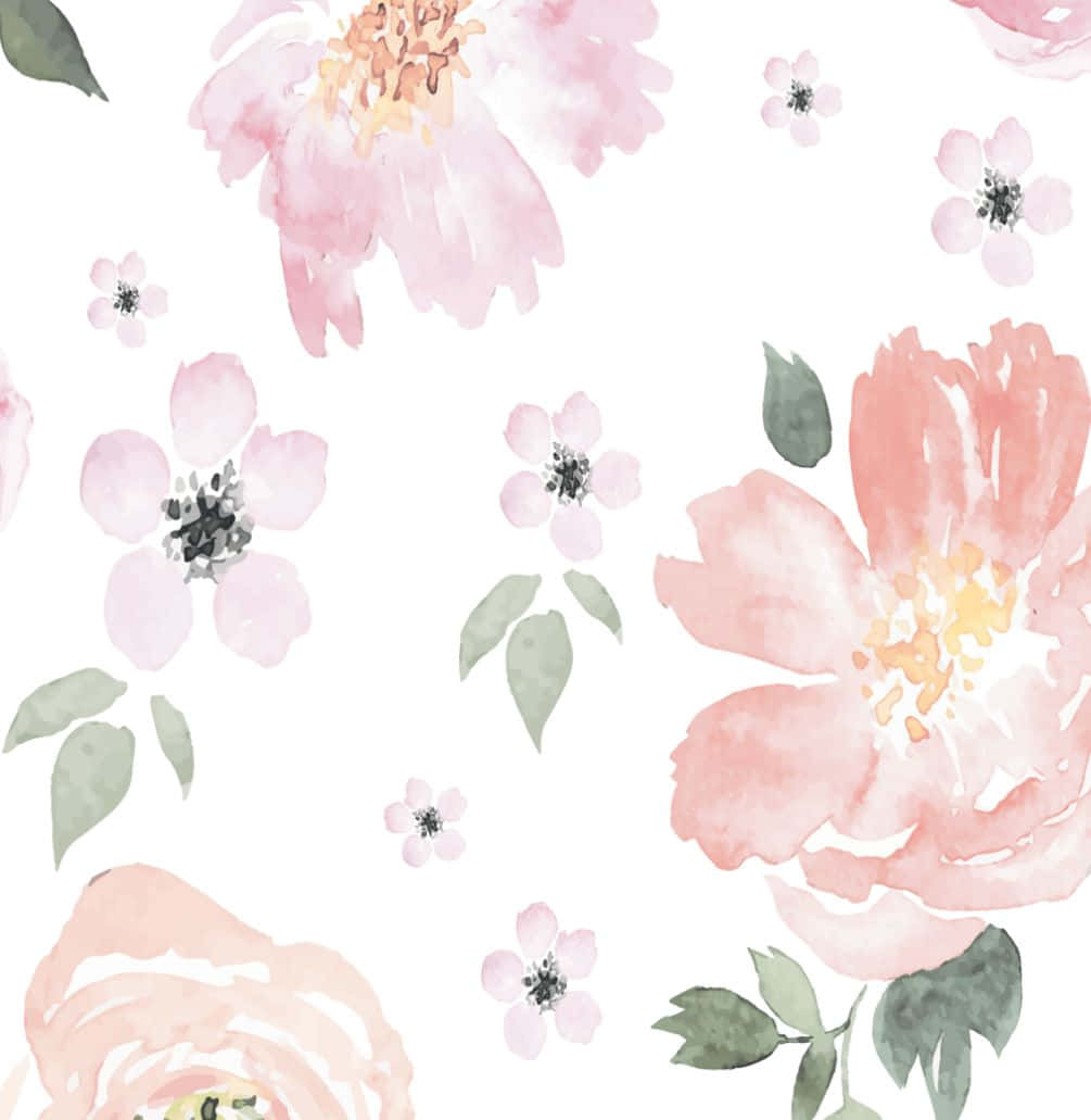 Elegant Floral Print Wallpaper Wallpaper