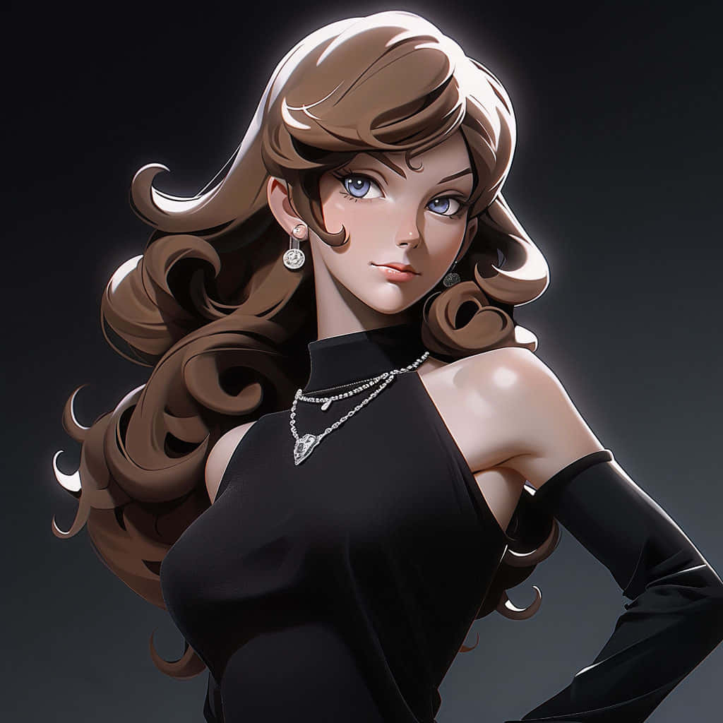 Elegant Fujiko Portrait Wallpaper