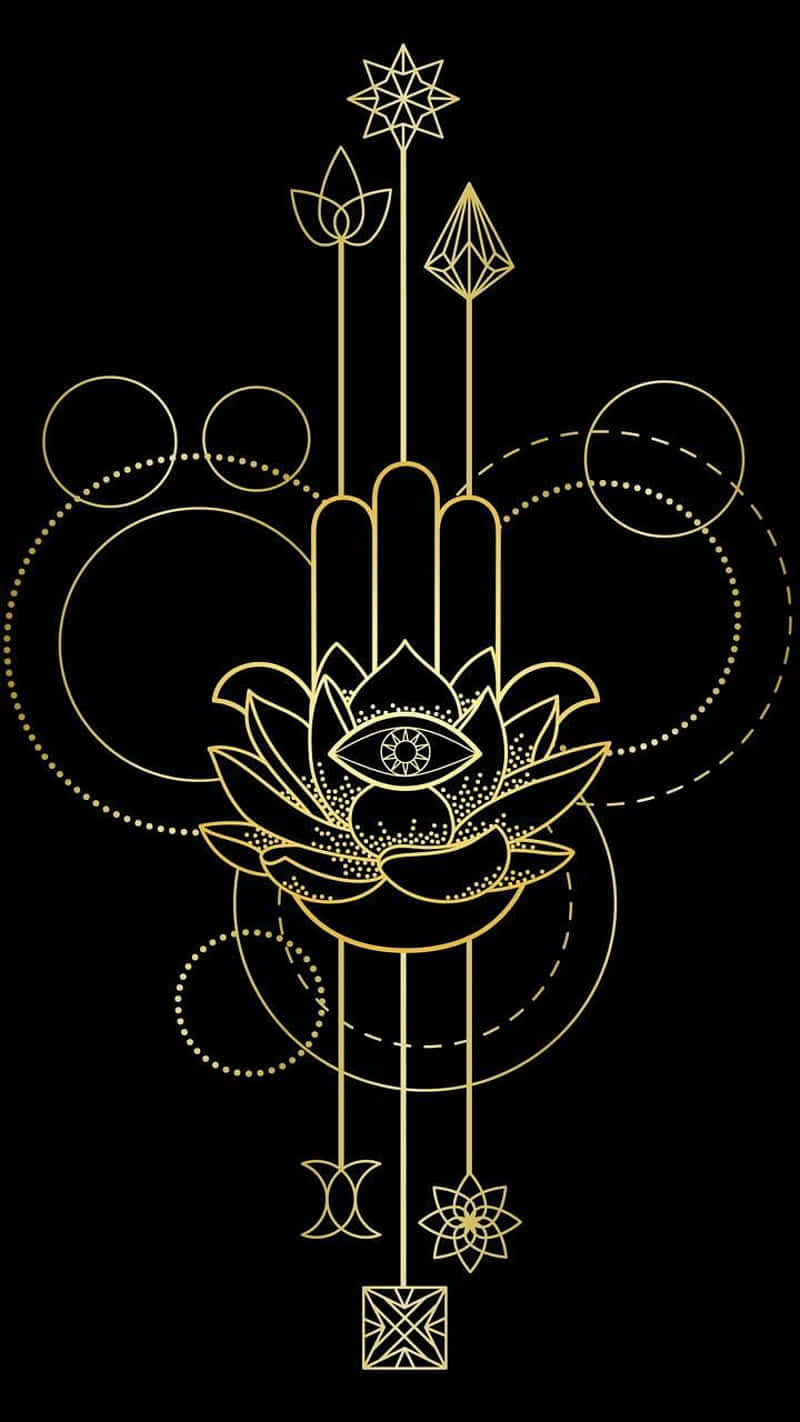 Elegant Hamsa Hand Wallpaper Wallpaper