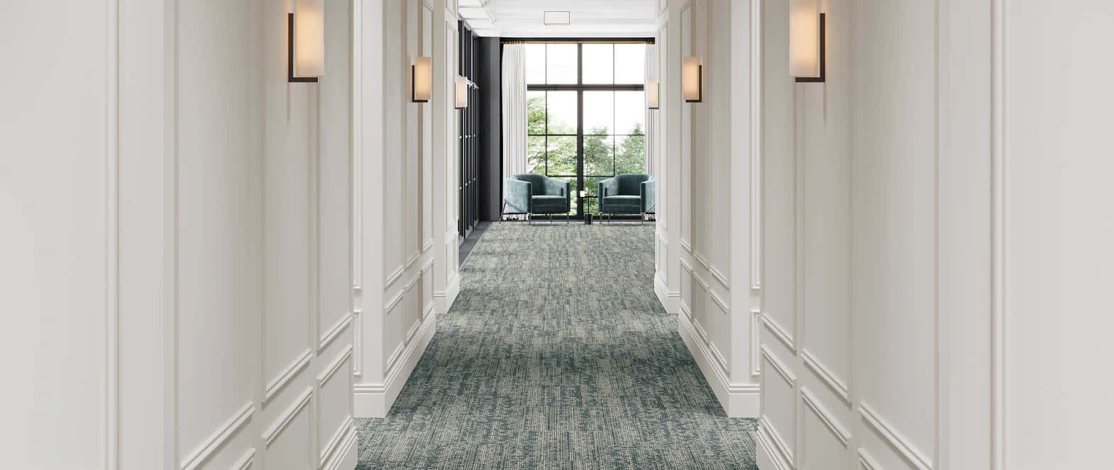 Elegant Hotel Corridor Carpet Texture Wallpaper