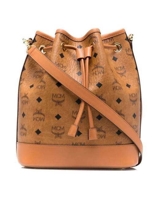 Elegant Mcm Dessau Drawstring Bucket Bag Wallpaper