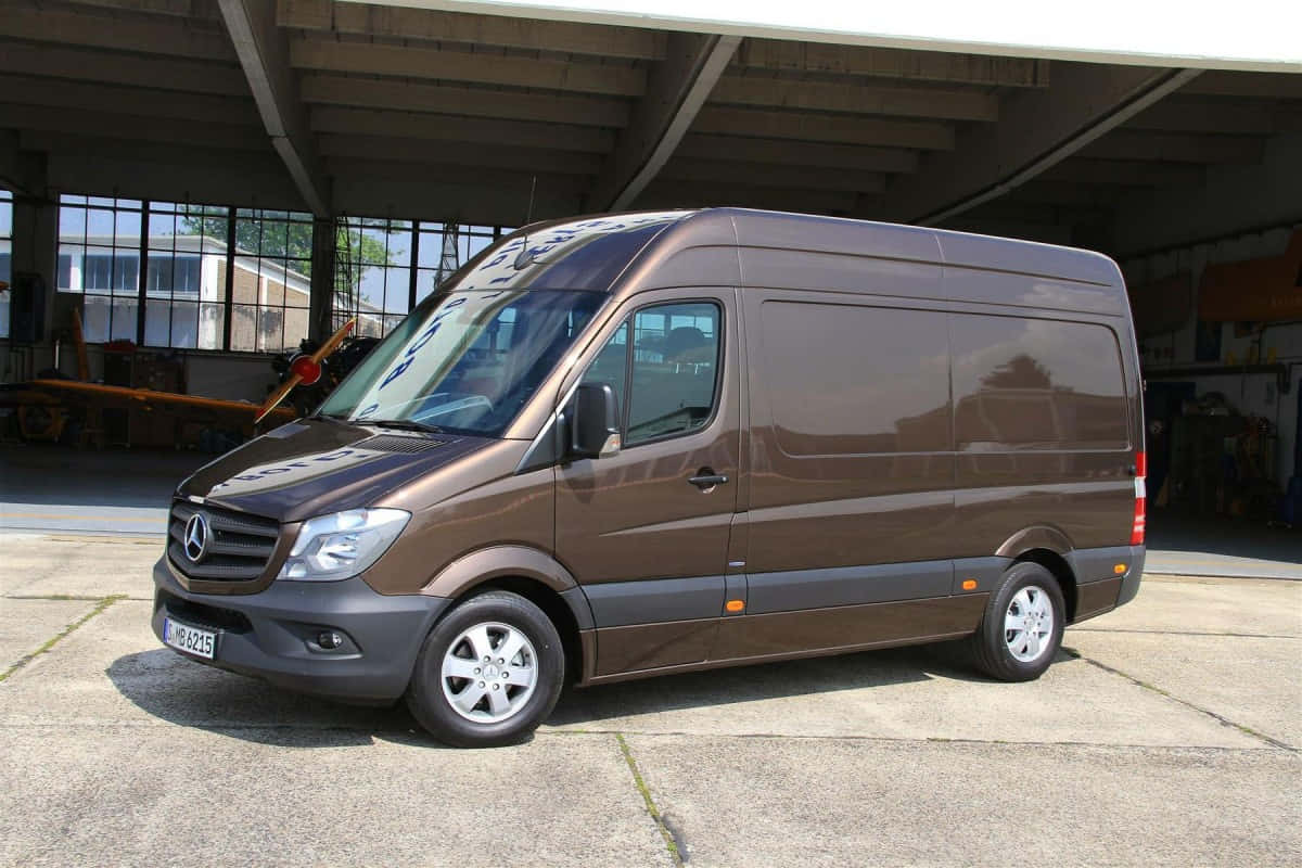 Elegant Mercedes Benz Sprinter In The City Wallpaper