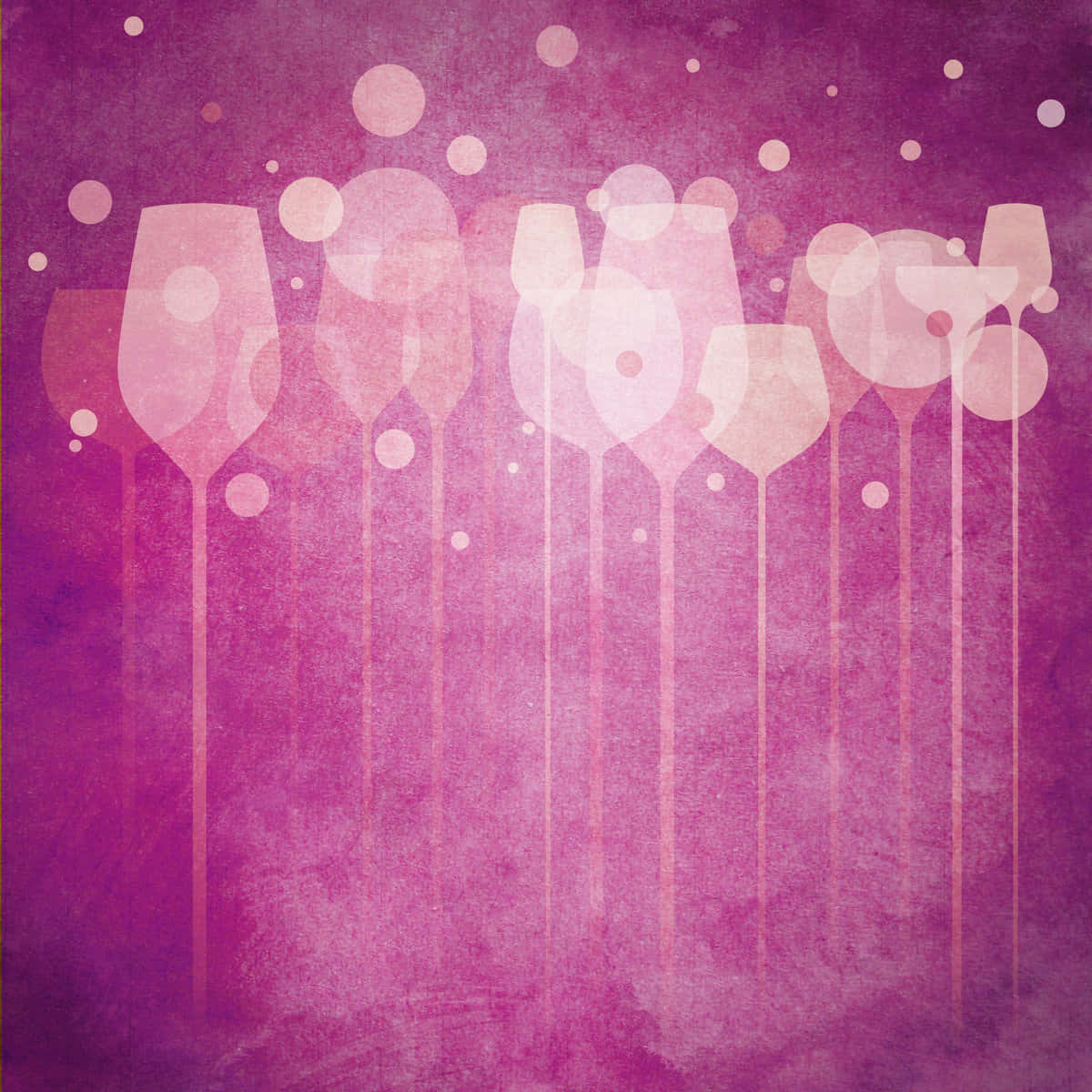 Elegant Pink Champagne In Flutes Wallpaper