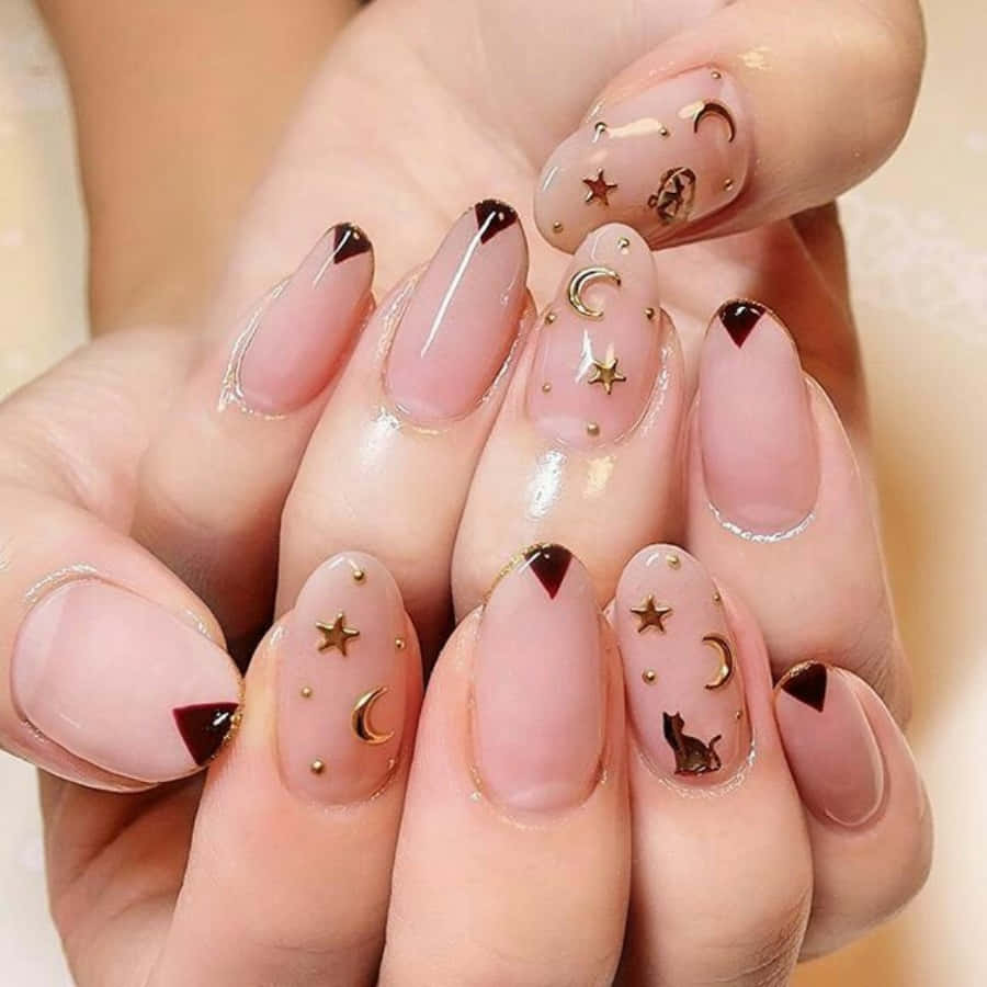 Elegant Pink Nail Art Designs For Trendy Look Wallpaper