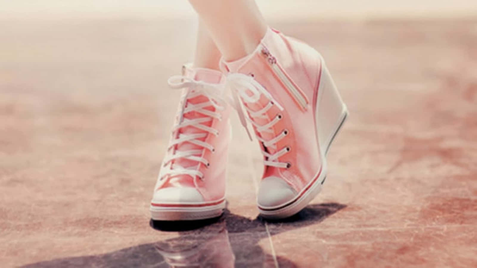 Elegant Pink Shoes Wallpaper