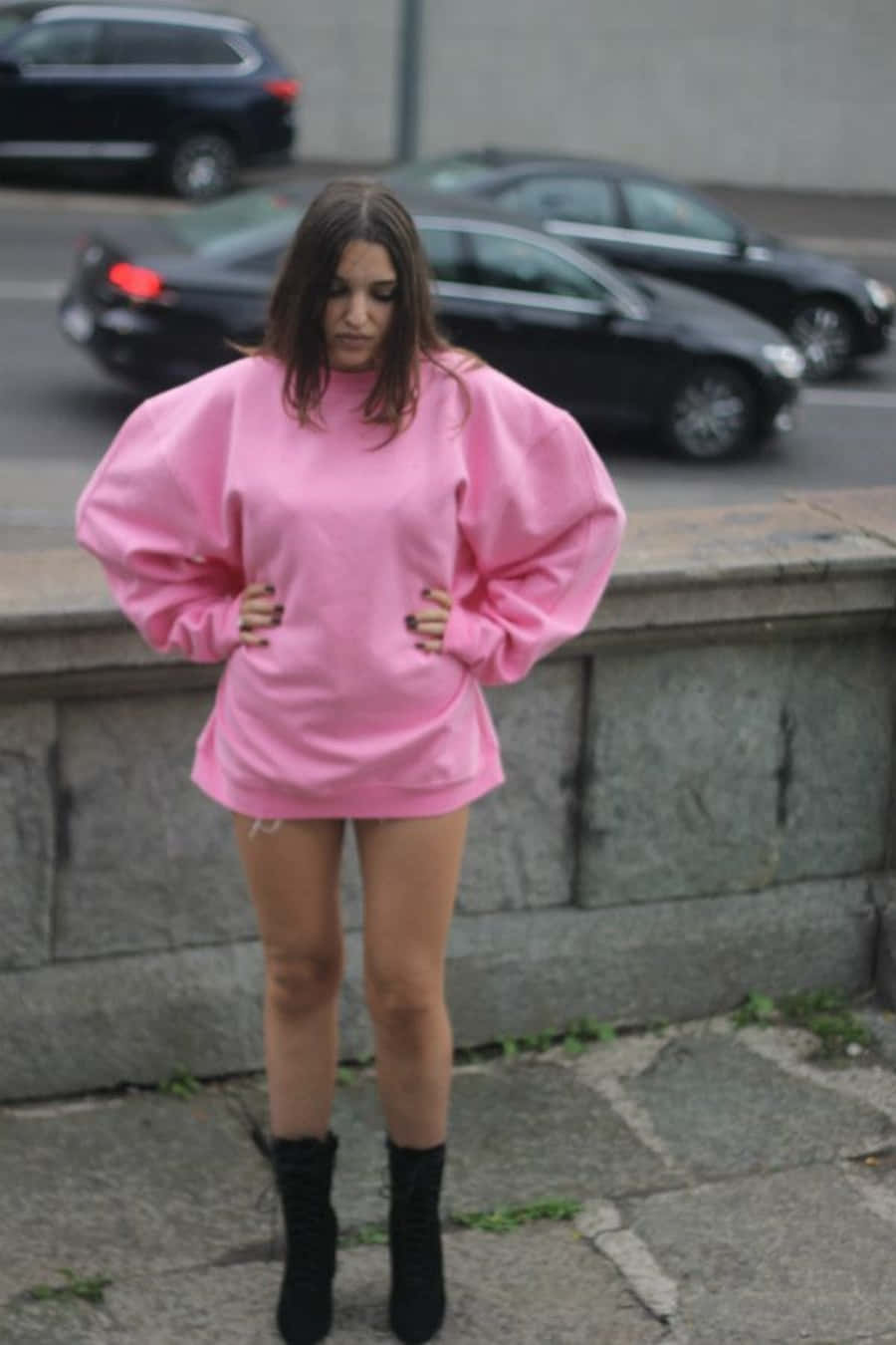 Elegant Pink Sweater On A Hanger Wallpaper