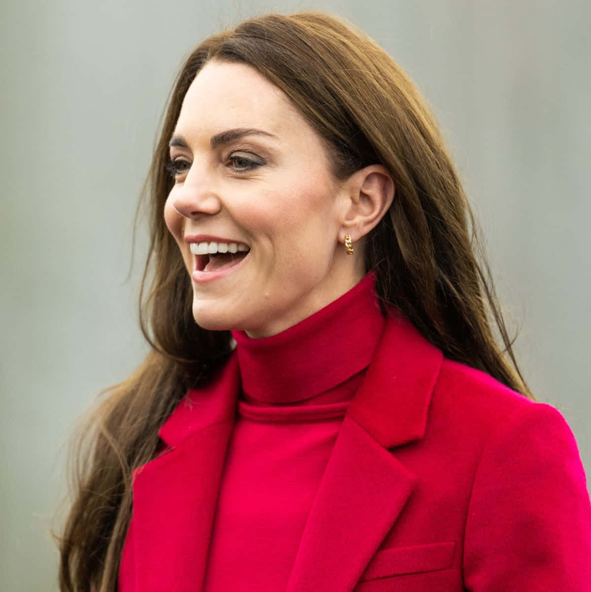 Elegant Red Coat On A Bench Wallpaper