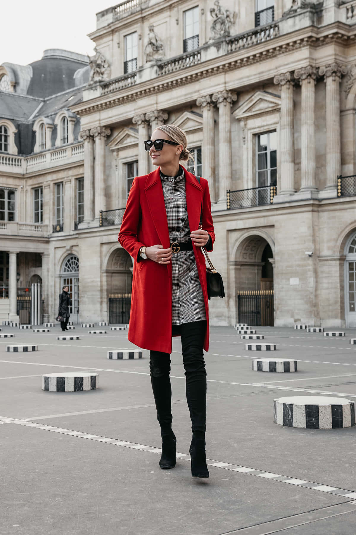 Elegant Red Coat On A Hanger Wallpaper