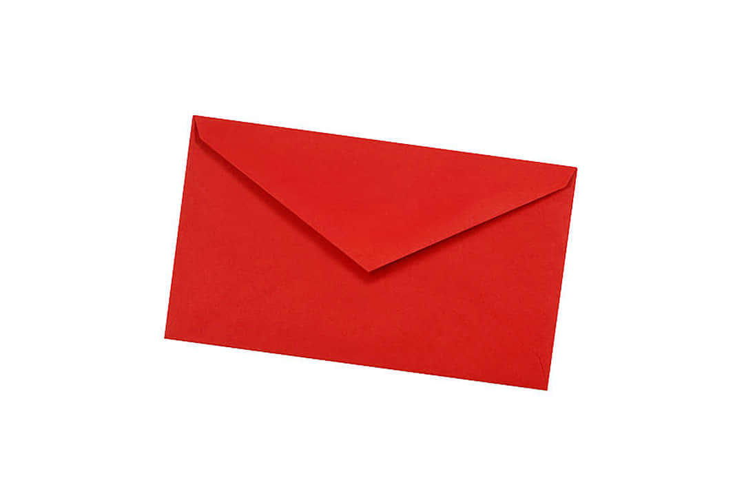 Elegant Red Envelope On Golden Background Wallpaper