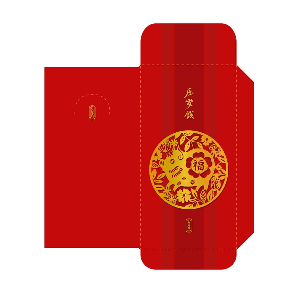 Elegant Red Envelope With Chinese Culture Design Wallpaper