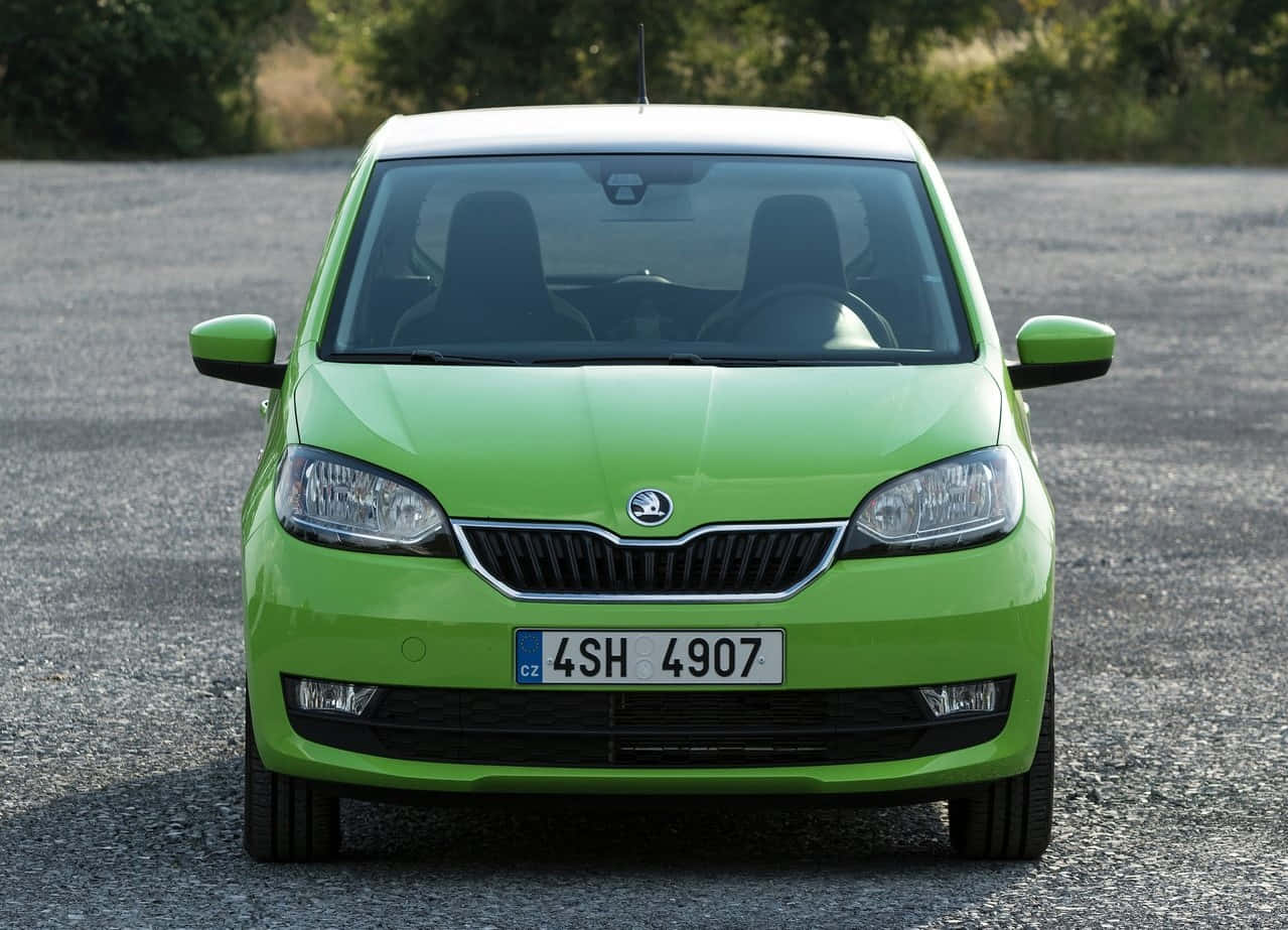 Elegant Skoda Citigo In Urban Streets Wallpaper