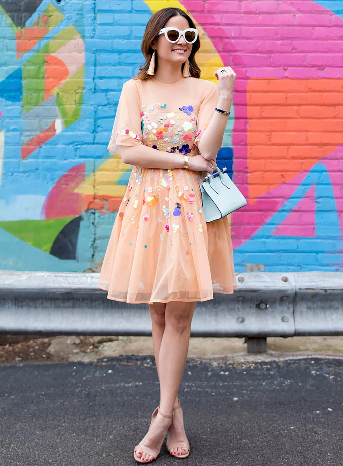 Elegant Yellow Summer Dress In Bloom Wallpaper