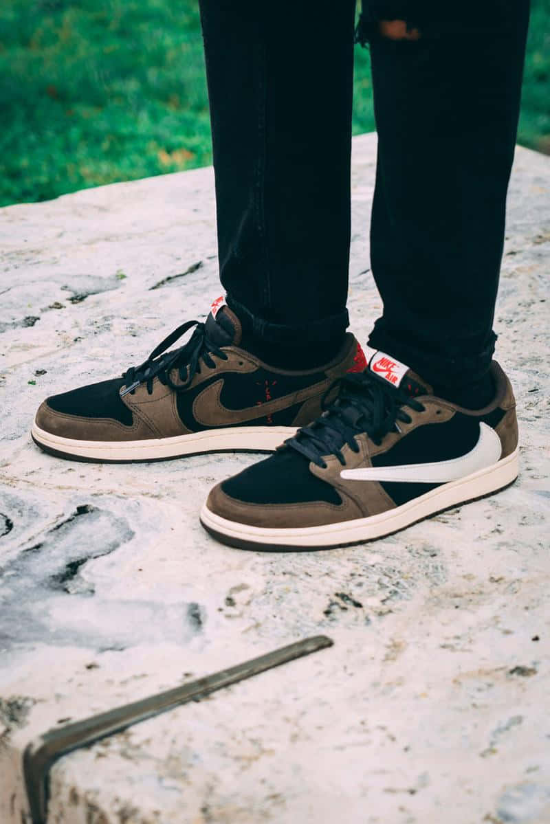 Elevate Your Wardrobe With The Limited-edition Travis Scott Jordan 1. Wallpaper