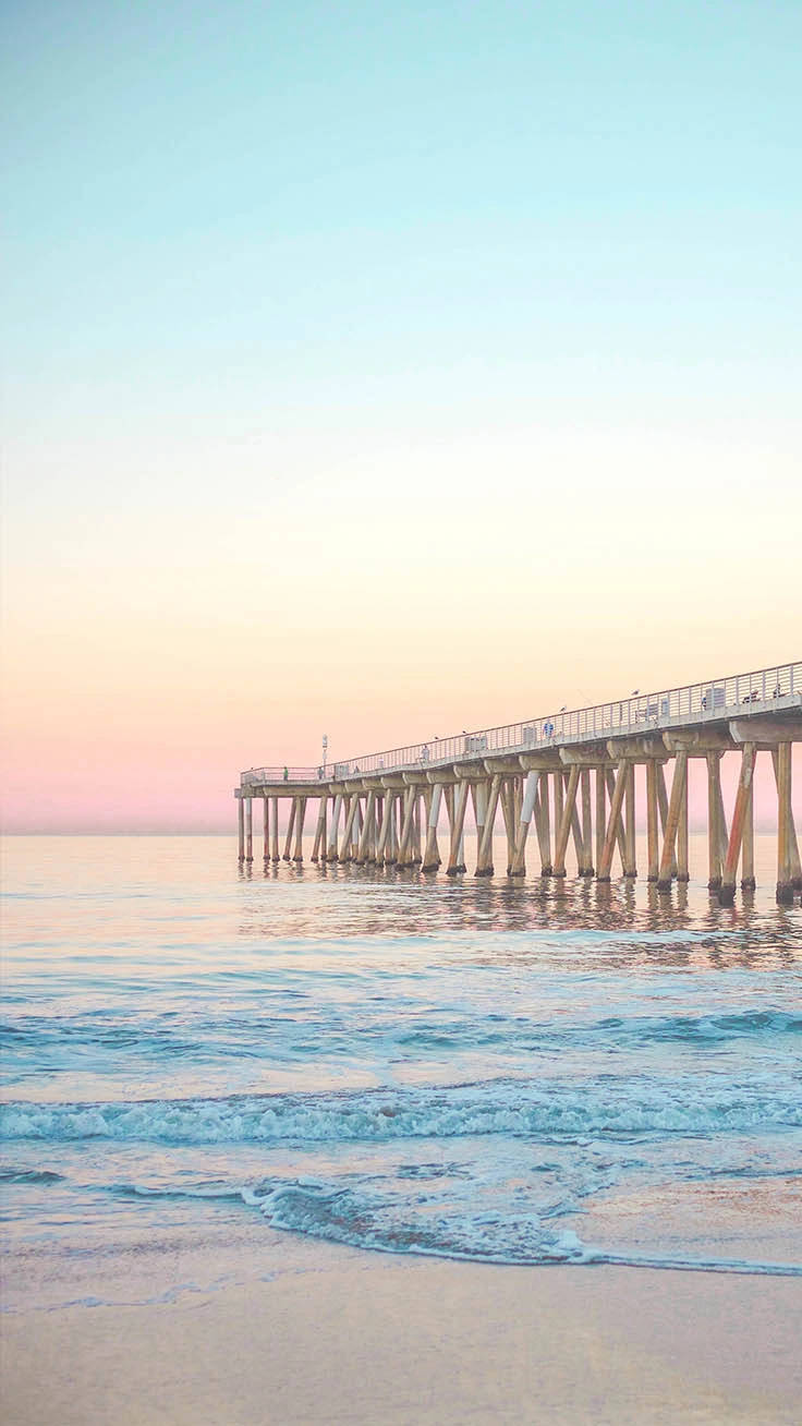 Elevated Pier Summer Iphone Wallpaper