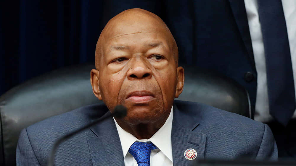 Elijah Cummings Delivering Address With Microphone Wallpaper