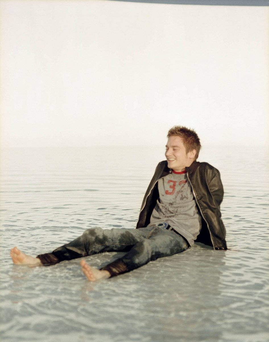 Elijah Wood On A Beach Wallpaper