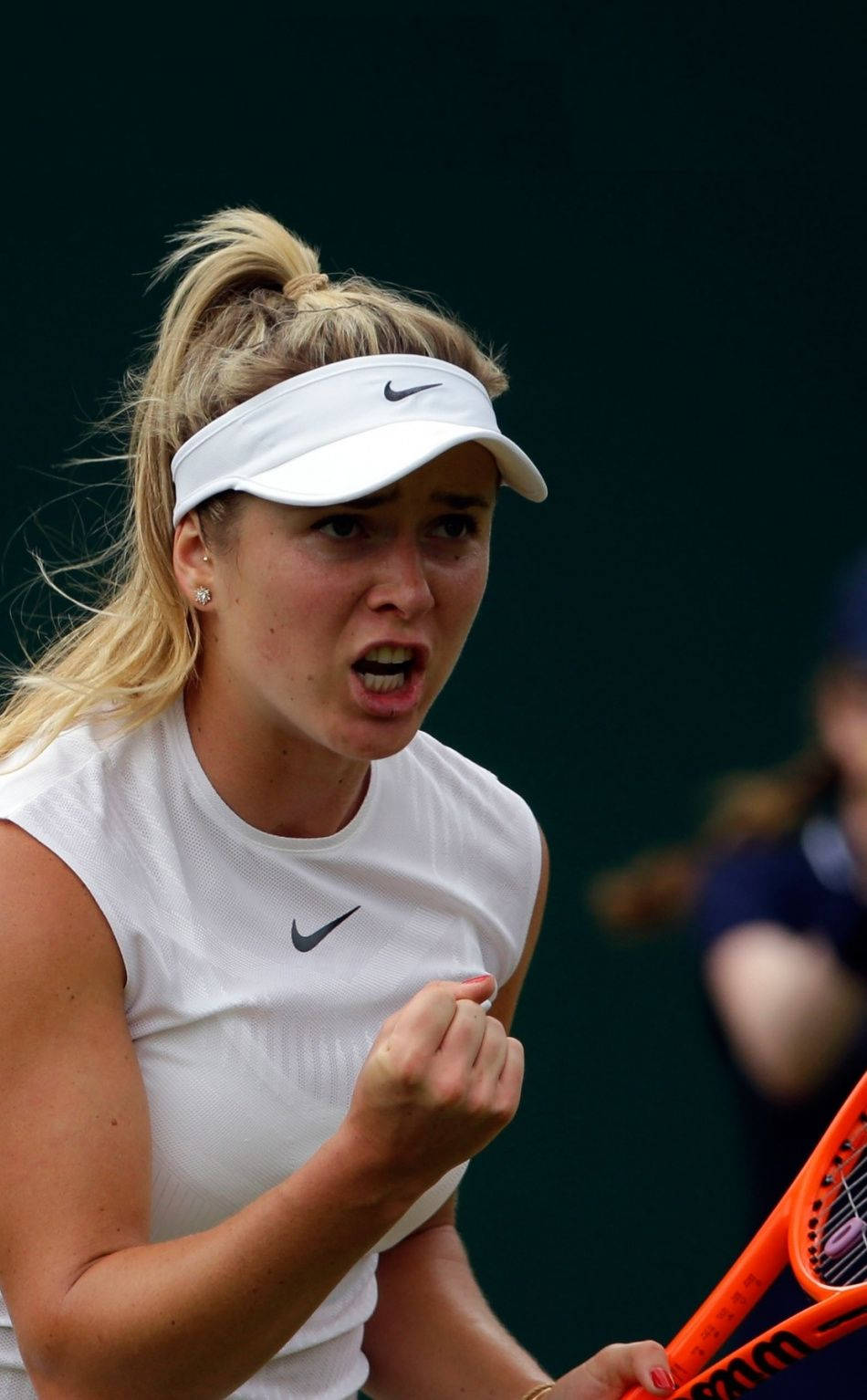 Elina Svitolina Pumping Her Fist Wallpaper