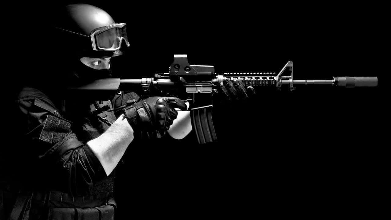 Elite Navy Seals In Action Wallpaper