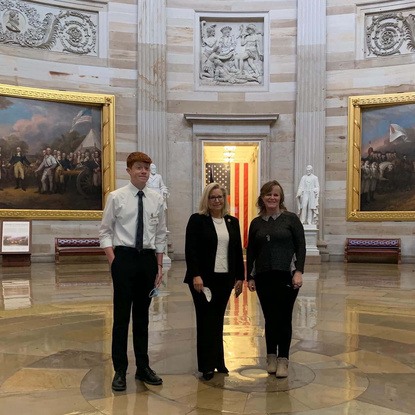 Elizabeth Cheney In Statuary Hall Of The U.s. Capitol Wallpaper