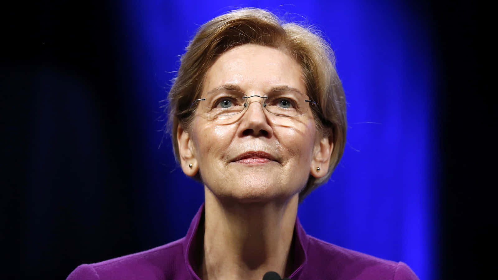 Elizabeth Warren Smiling In Profile Wallpaper