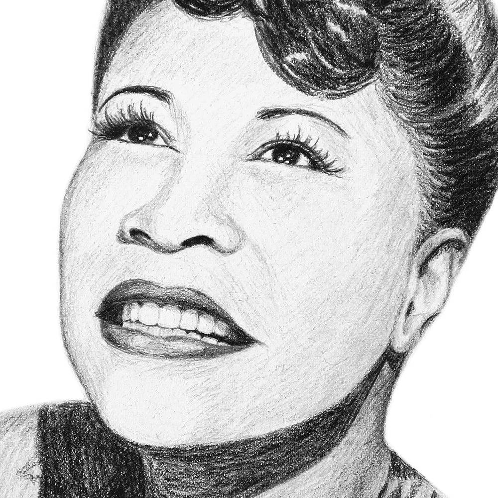 Ella Fitzgerald Sketch Wallpaper