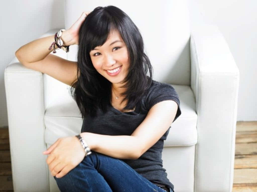 Ellen Wong Smiling Casually Wallpaper