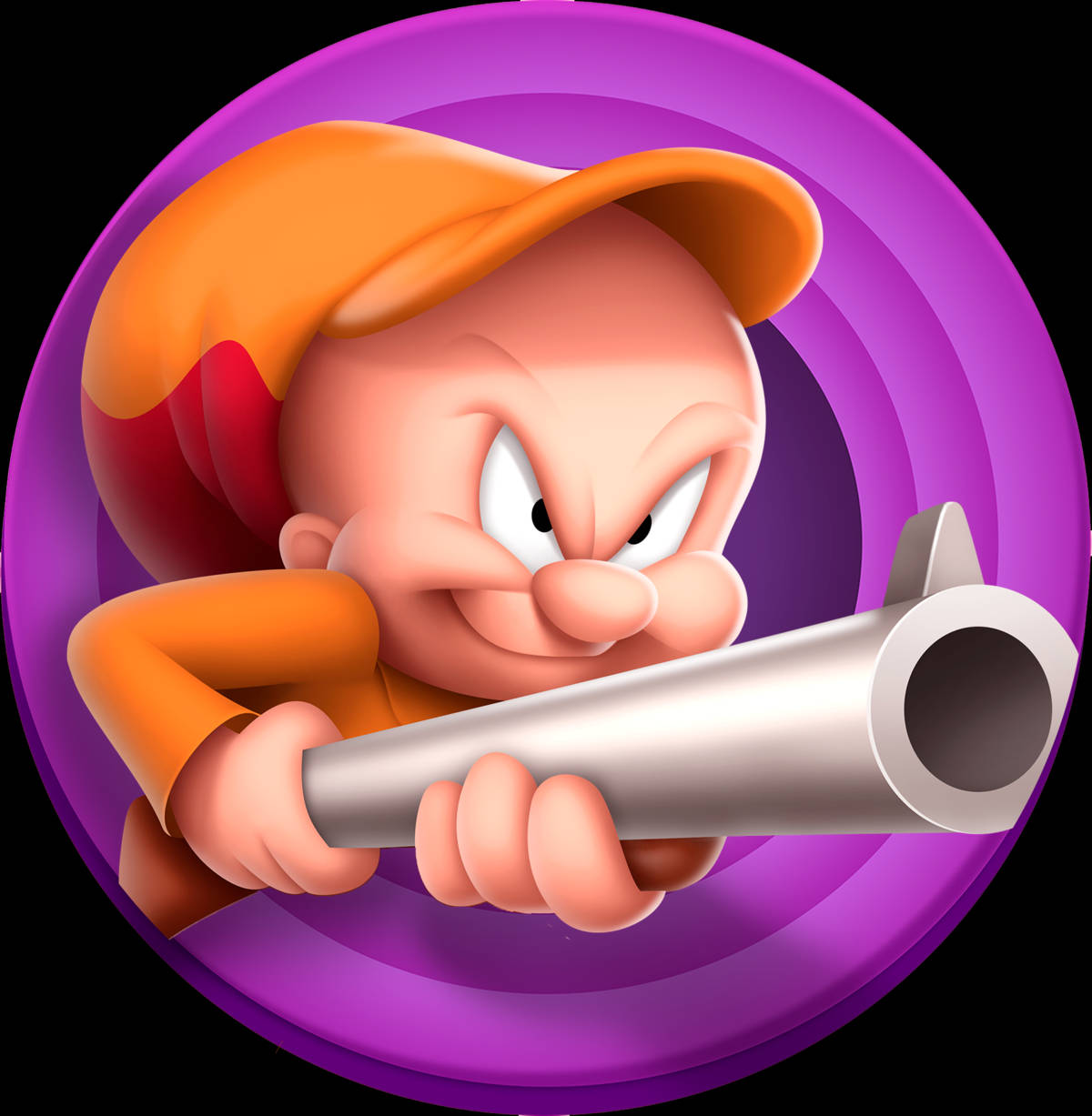 Elmer Fudd Violet Circle Wallpaper