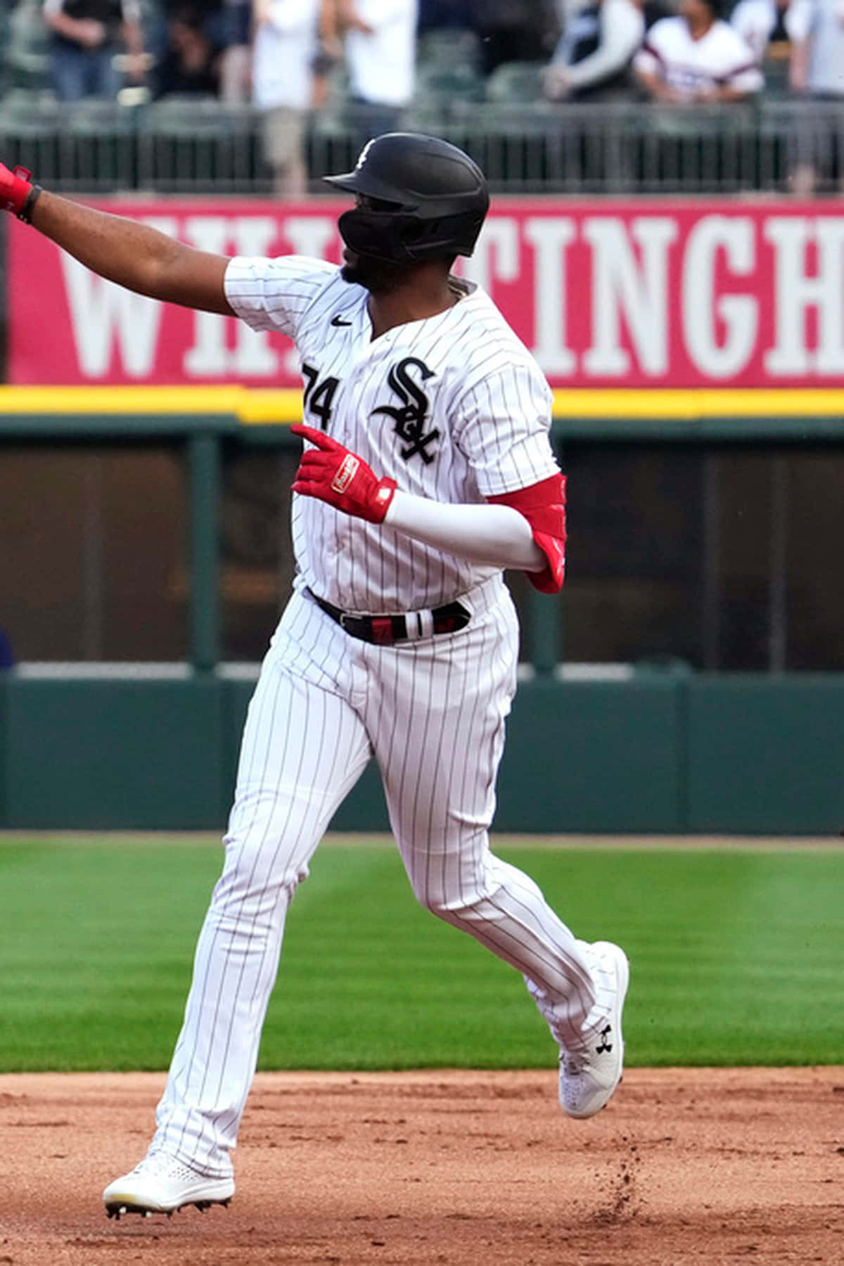 Eloy Jimenez White Sox Baseball Swing Wallpaper