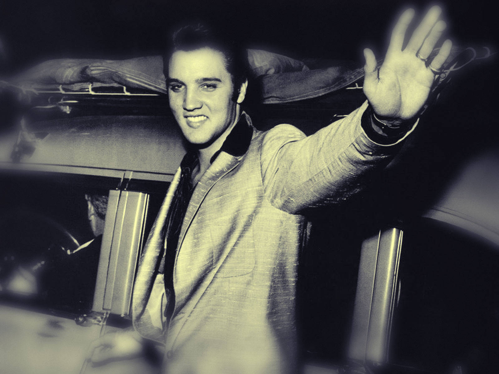 Elvis Presley Waving Wallpaper