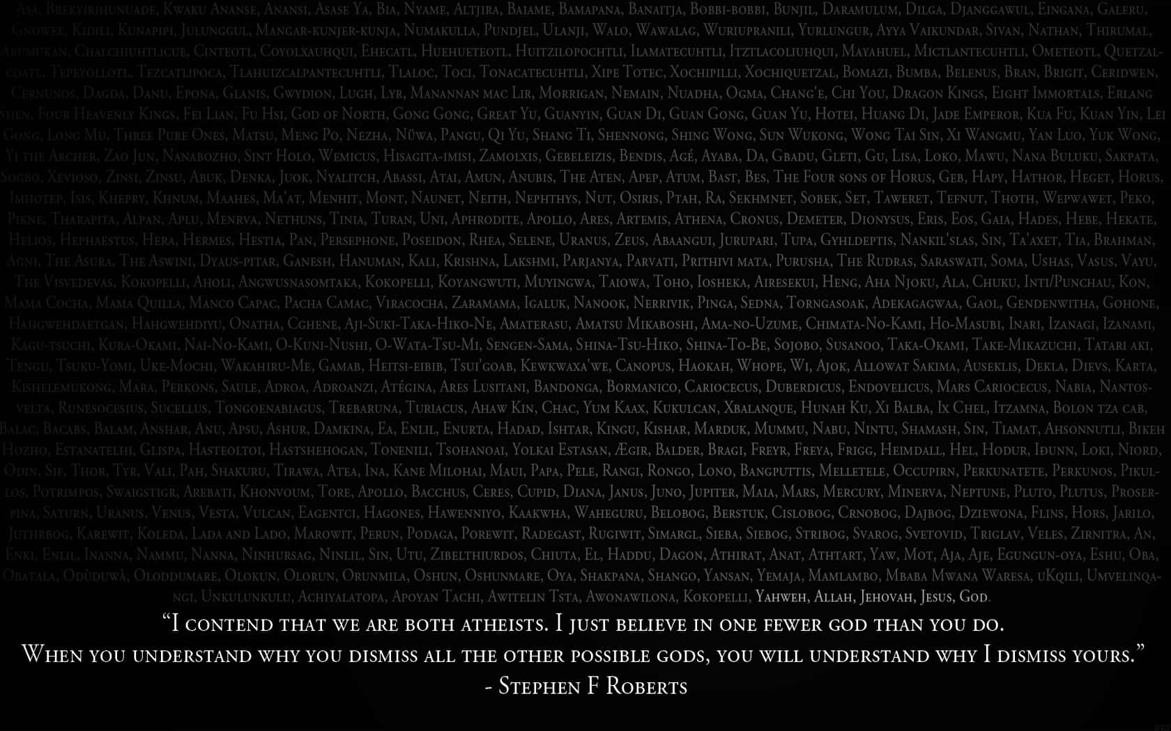 Embrace Atheism Wallpaper