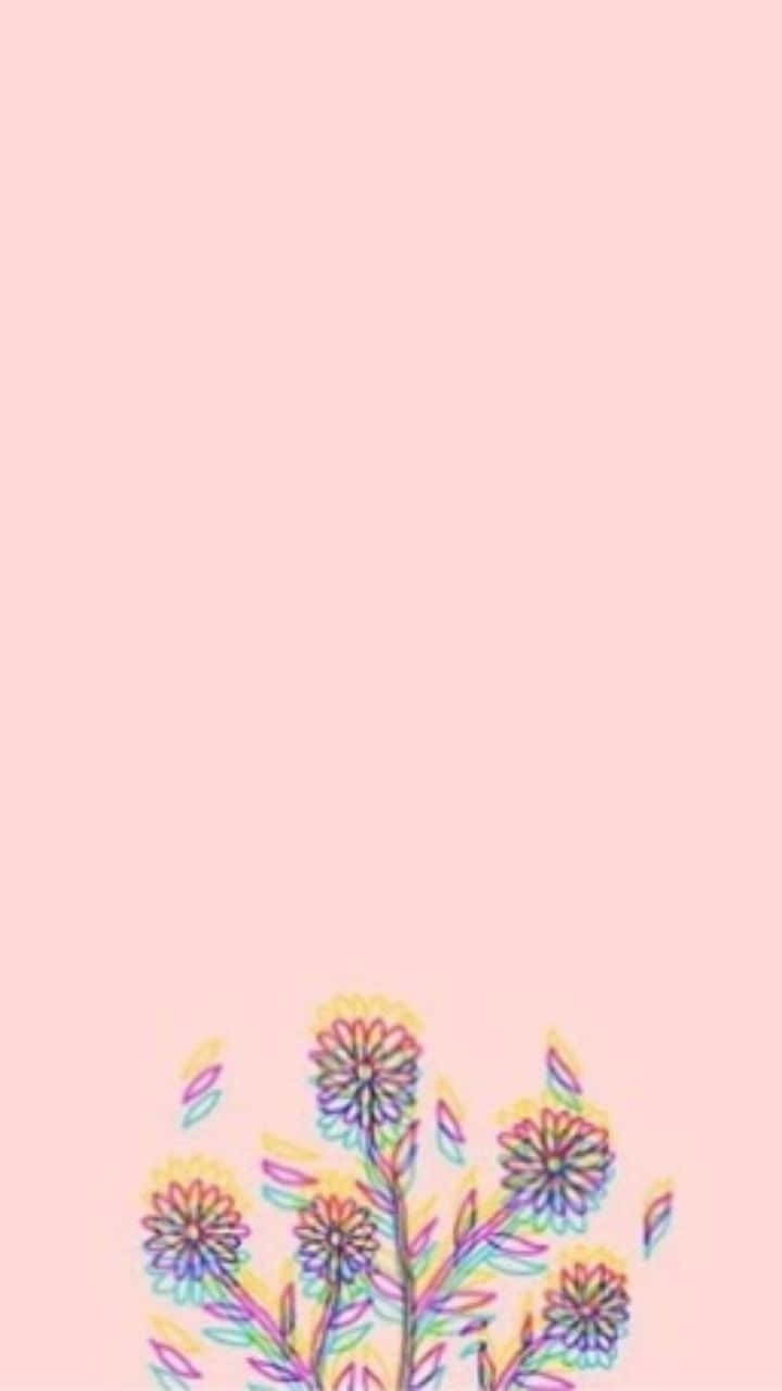 Embrace The Chic Vibrancy With This Pink Aesthetic Iphone Wallpaper. Wallpaper