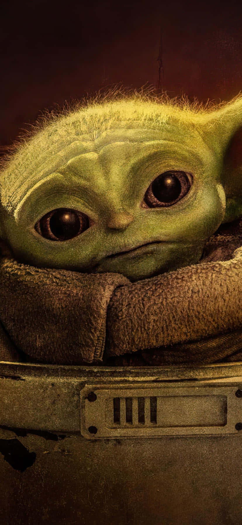 Embrace The Force With A Baby Yoda Phone Wallpaper