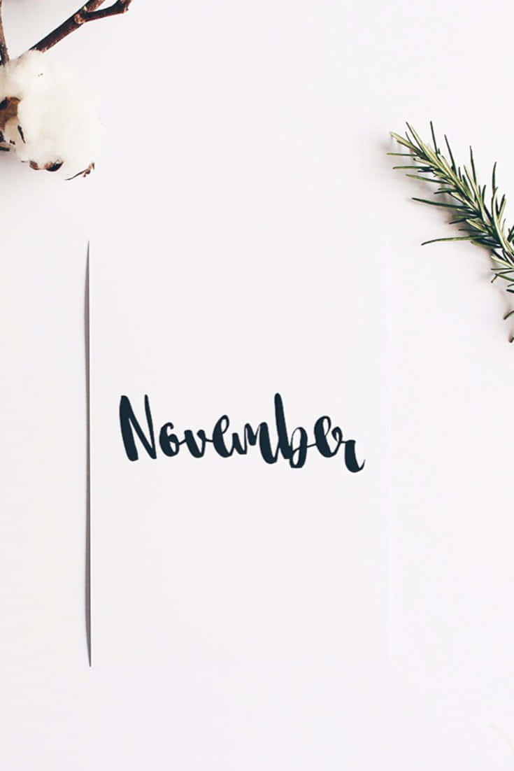 Embrace The Joy Of Cute November Wallpaper