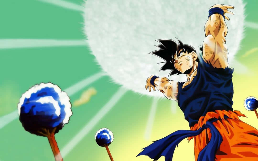 Embrace Your Adventure And Explore The Dragon Ball Landscape Wallpaper