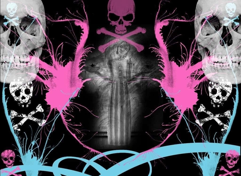 Embrace Your Inner-pink Skull Wallpaper