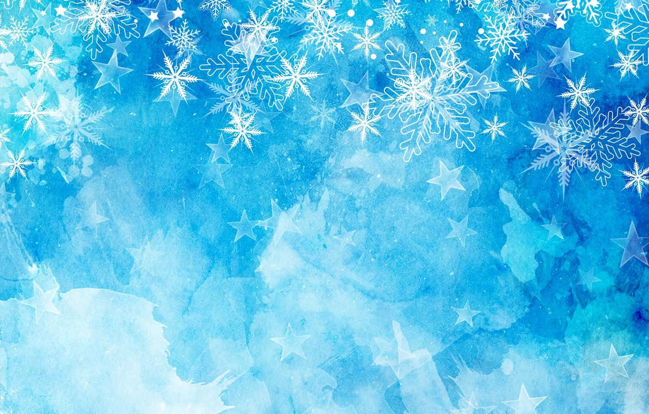 Embracing The Winter Blues Wallpaper