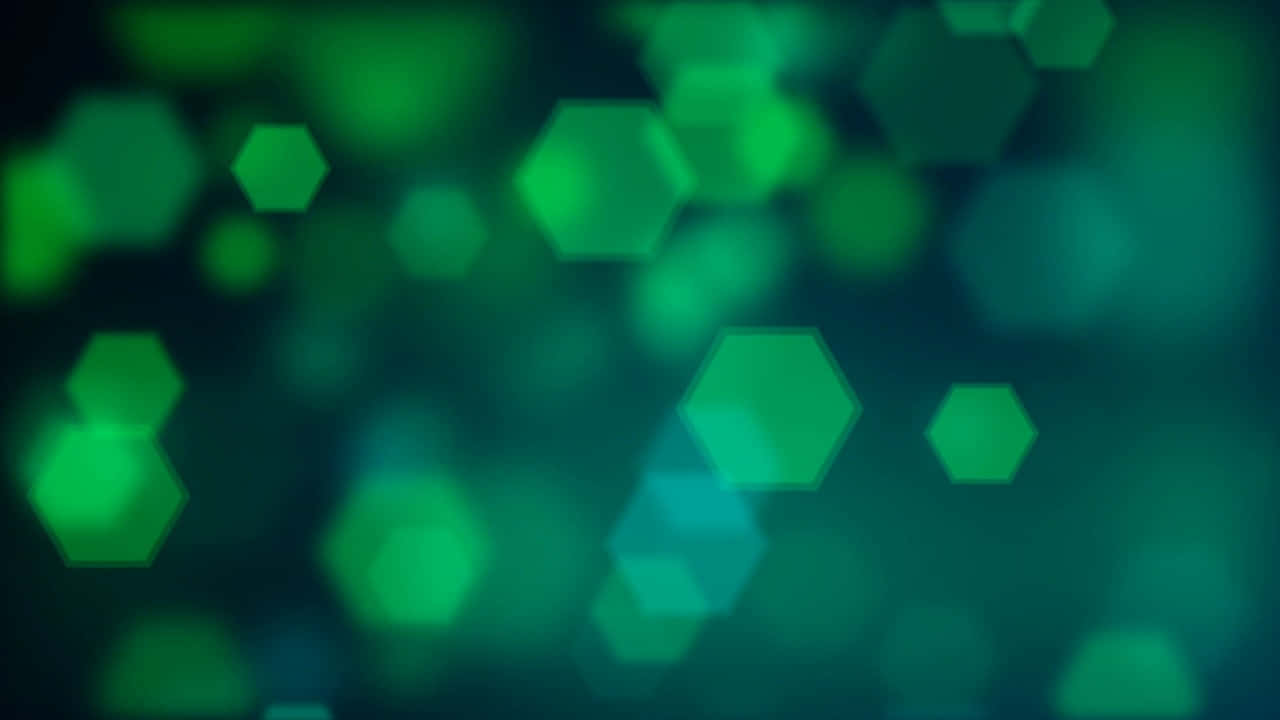 Emerald_ Bokeh_ Lights Wallpaper