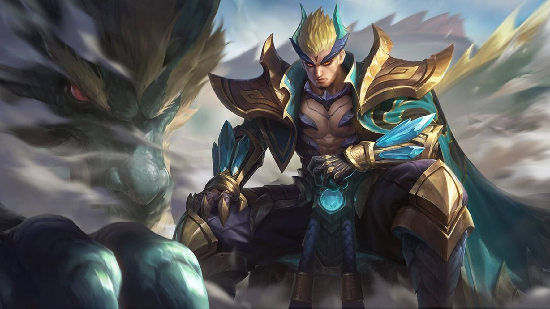 Emerald Dragon Yu Zhong Wallpaper