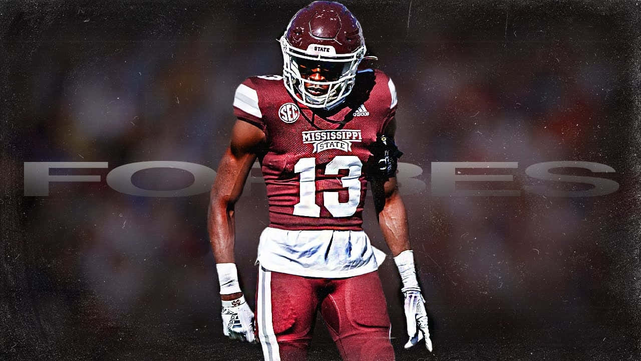 Emmanuel Forbes Mississippi State Football Wallpaper