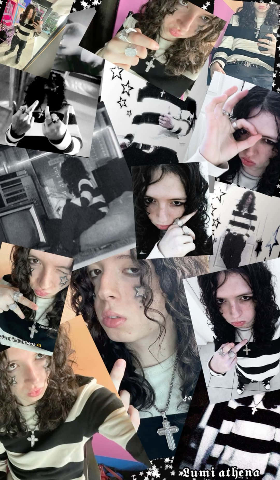 Emo_ Style_ Collage_ Portrait Wallpaper