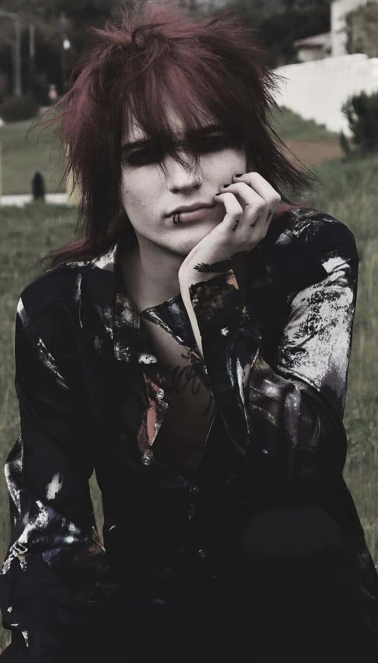 Emo_ Style_ Outdoor_ Portrait Wallpaper