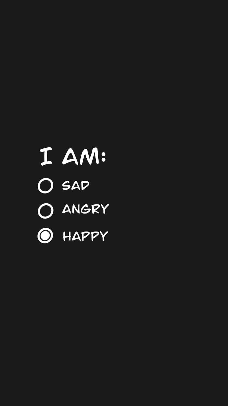 Emotion Checklist Black Background Wallpaper