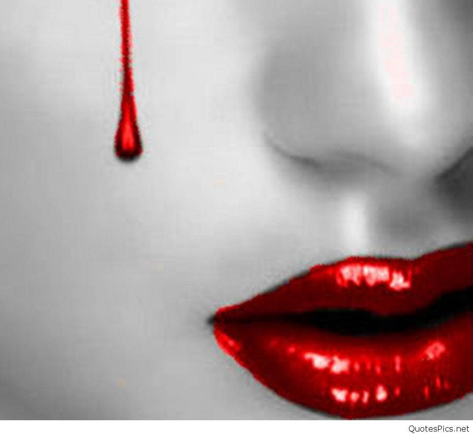 Emotionally Heavy - Heartrending Blood Tears Wallpaper