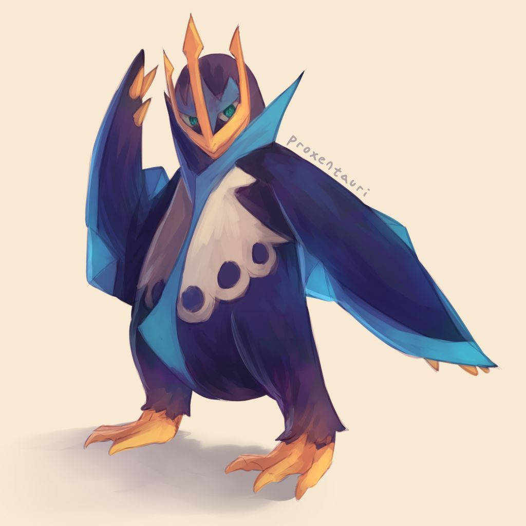 Empoleon Saluting Art Wallpaper