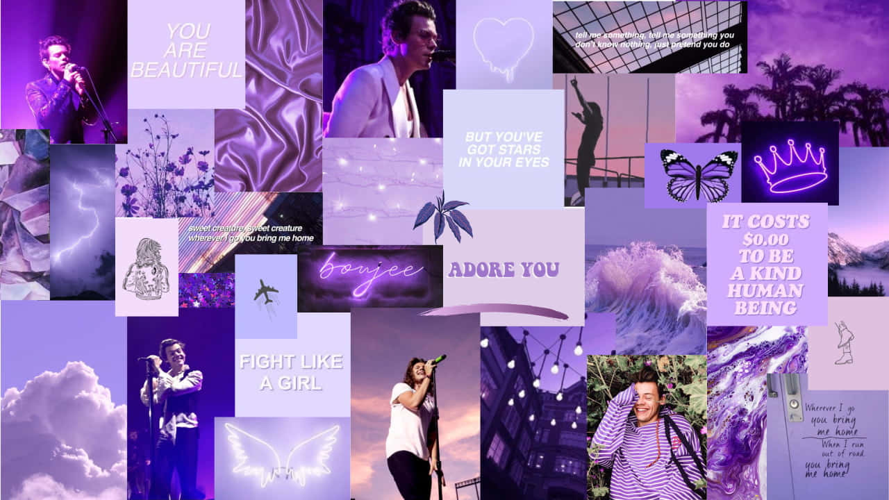 Empowered And Confident With Aesthetic Purple Baddie Wallpaper