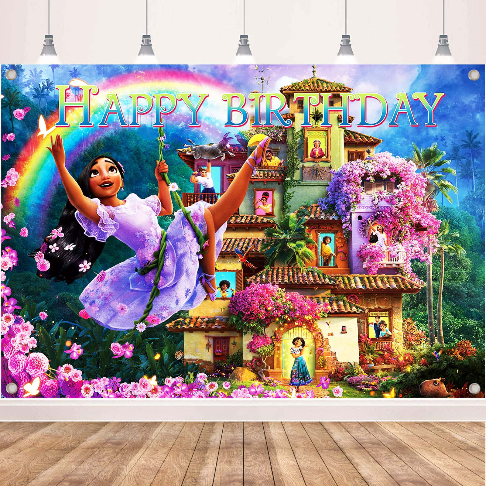 Encanto Isabela Happy Birthday Poster Wallpaper