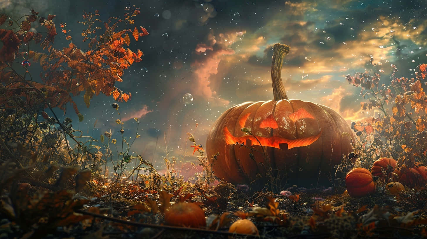 Enchanted_ Forest_ Pumpkin_ Glow.jpg Wallpaper