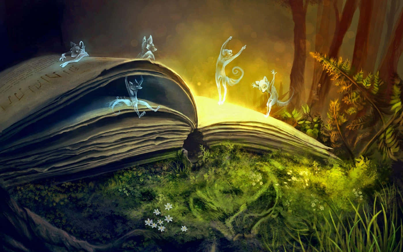 Enchanted_ Forest_ Storybook Wallpaper