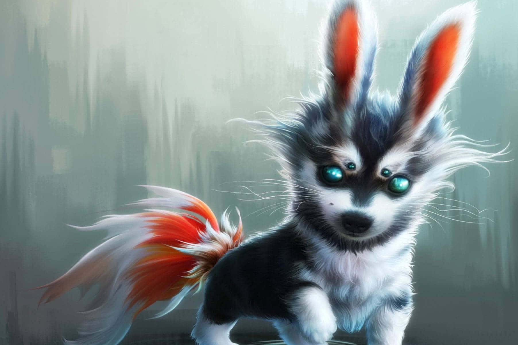 Enchanting_ Anime_ Wolf_ Pup.jpg Wallpaper